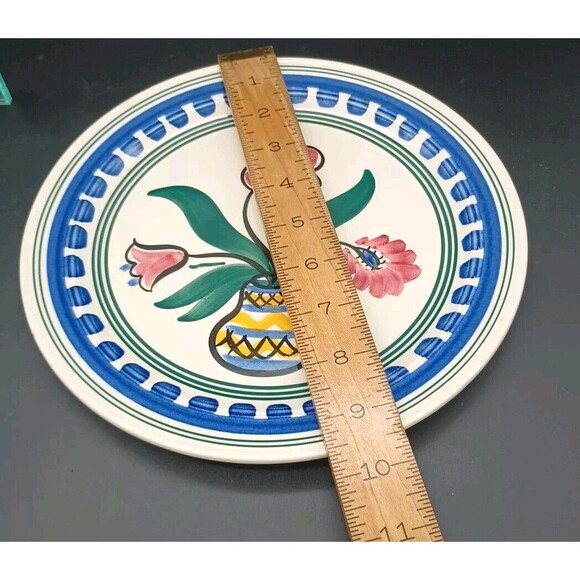 Vernon Kilns Pottery Gale Turnbull Hand Decorated T-631 Floral Luncheon Plate - Picture 3 of 5